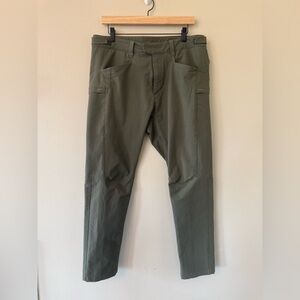 Ten Thousand Tactical Utility Pants OD Green Size 36 Slim Straight DWR Stretch